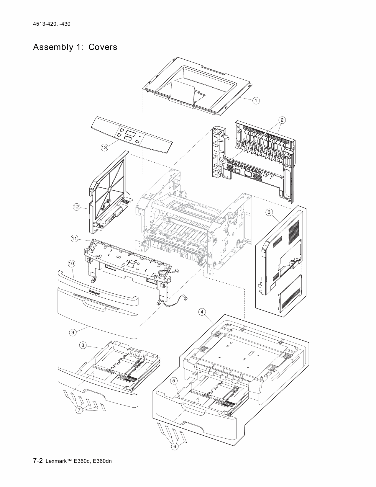 Lexmark E E360d E360dn 4513 Service Manual-5